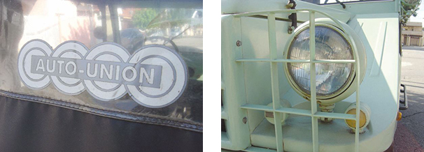 A união da Audi, DKW, Horch e a Wanderer resultou na criação da Auto Union / Faróis protegidos por uma grade são características importantes no fora de estrada